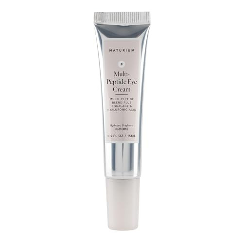 Naturium Multi-Peptide Eye Cream, Smoothing & Anti-Aging Skincare, with Squalene & Hyaluronic Acid, 0.5 oz | Amazon (US)