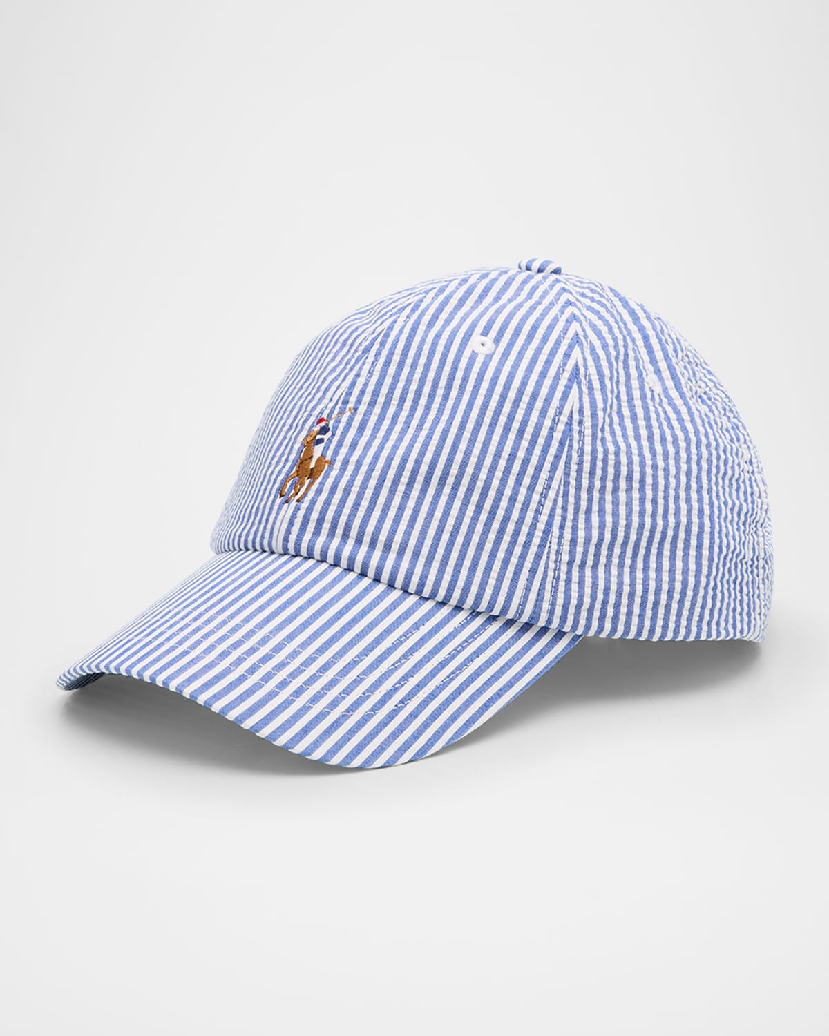 Seersucker Baseball Cap | Neiman Marcus