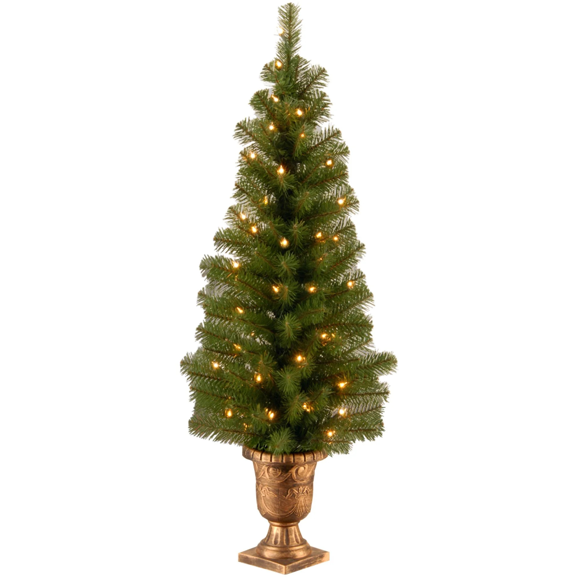 4’ Pre-Lit Montclair Spruce   Christmas Tree - Clear Lights | Walmart (US)