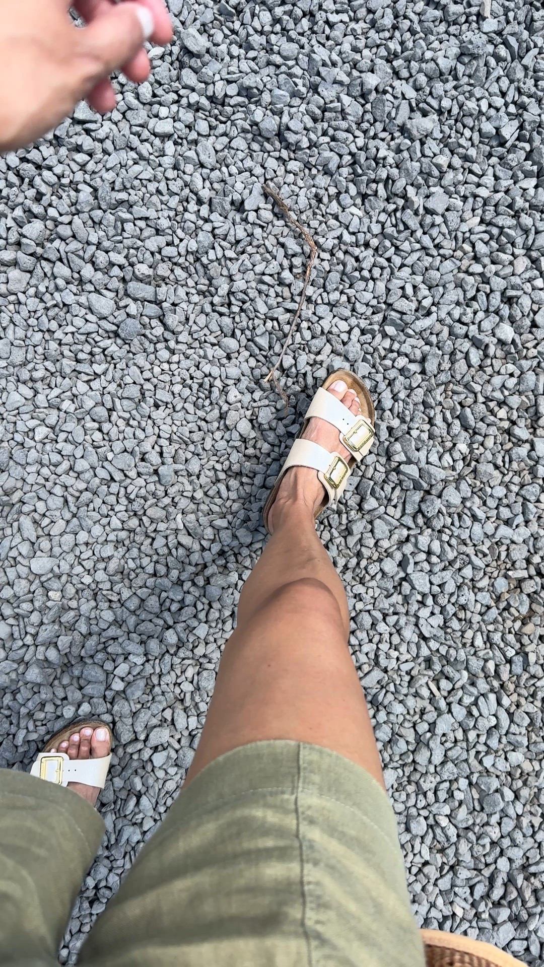 Sandals. Slide sandals. Travel. 
Wore these new Birkenstock sandals over vacation on spring break and now wearing them for summer outfits. 
I take the narrow width true to size. 

Linen shorts are a nice athleisure style. I size down  

#LTKShoeCrush #LTKOver40 #LTKTravel