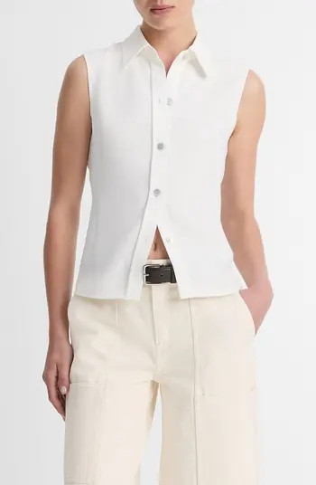 Sleeveless Button-Up Shirt | Nordstrom
