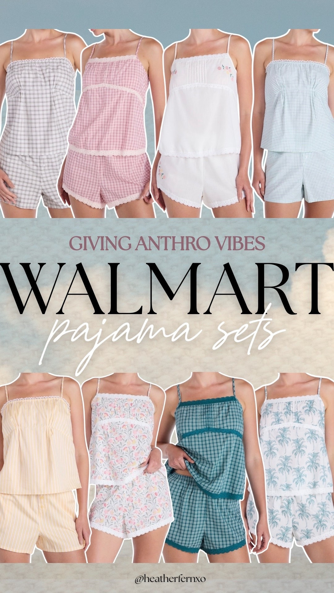 Walmart ✨NEW✨ pajama sets that are giving Anthro vibes! 

#walmart #pajamas #lookforless #trending #pajamaset #matchingset

#LTKmomlife #LTKootd #LTKTravel