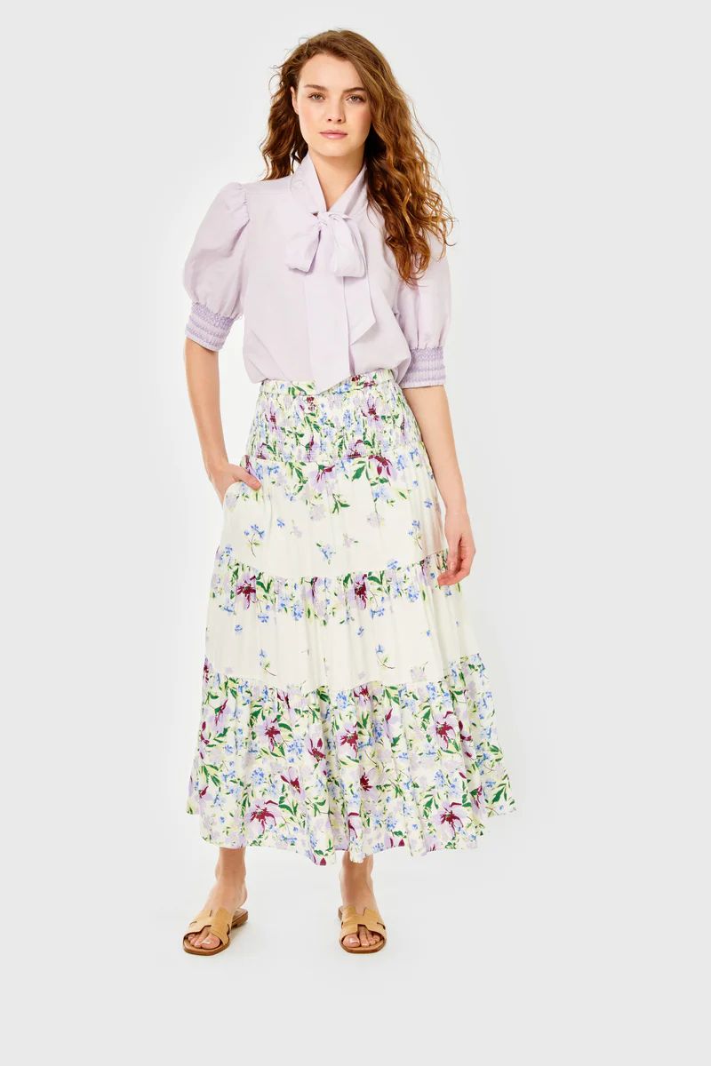 LBell Skirt-Linen-Fleurs de Provence | Cartolina