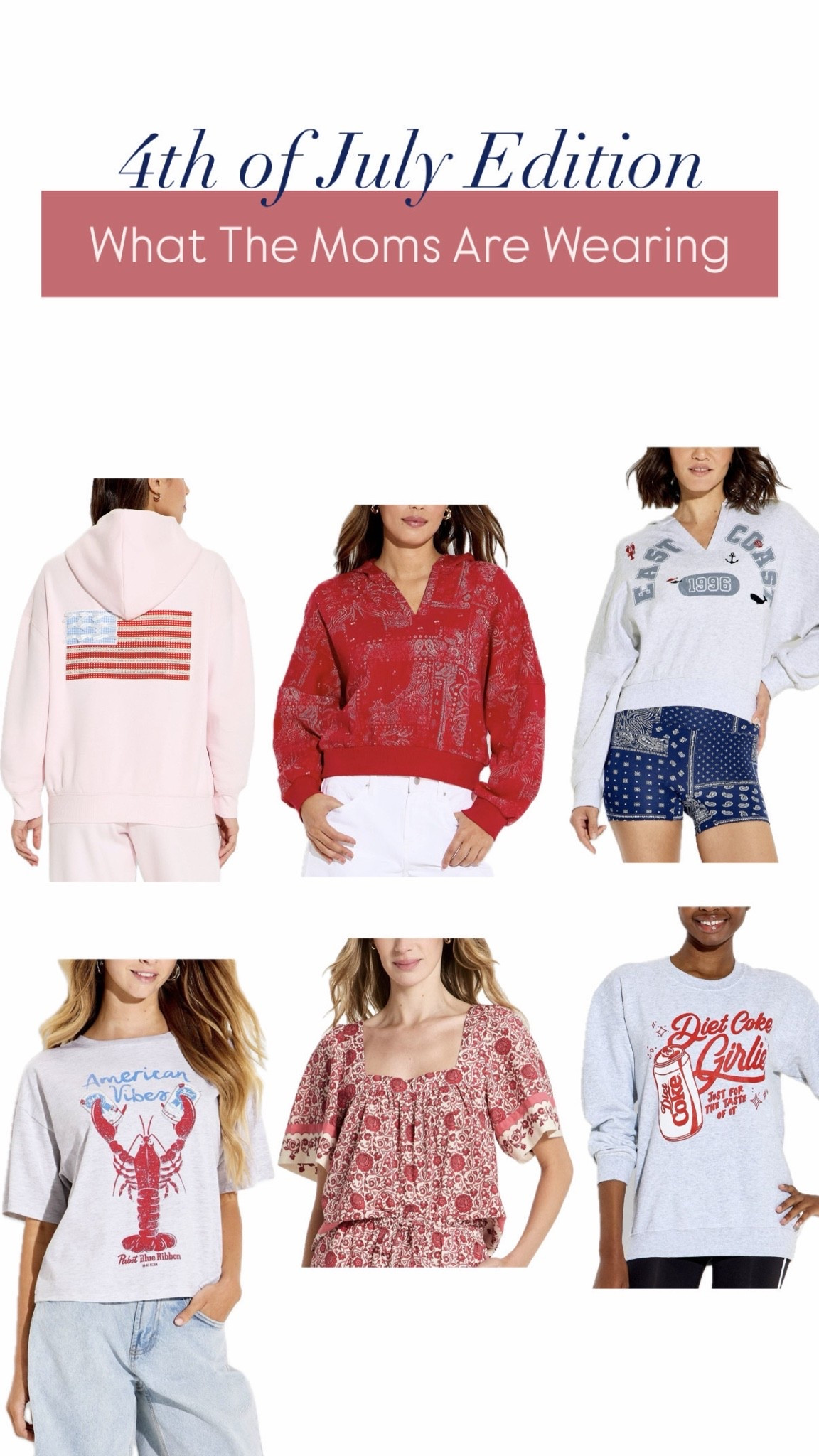 What the moms are wearing! 4th of July Edition ❤️🤍💙

#LTKdayinmylife #LTKHome #LTKSeasonal