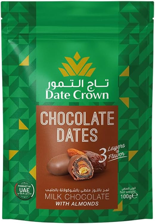 Tâmara Com Cobertura De Chocolate Date Crown 100G | Amazon (BR)