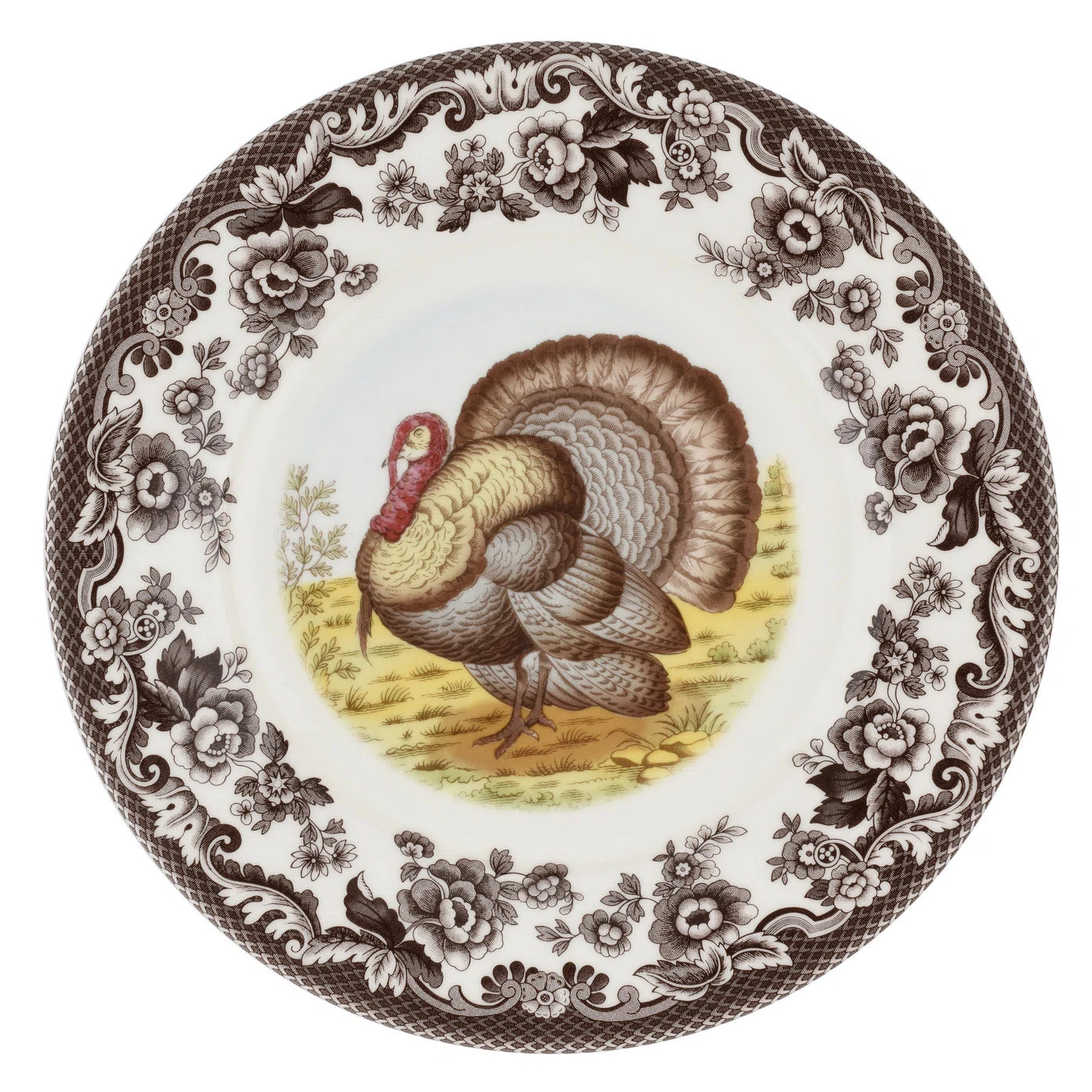 Spode Woodland Turkey Luncheon Plate 9" Turkey | Wayfair North America