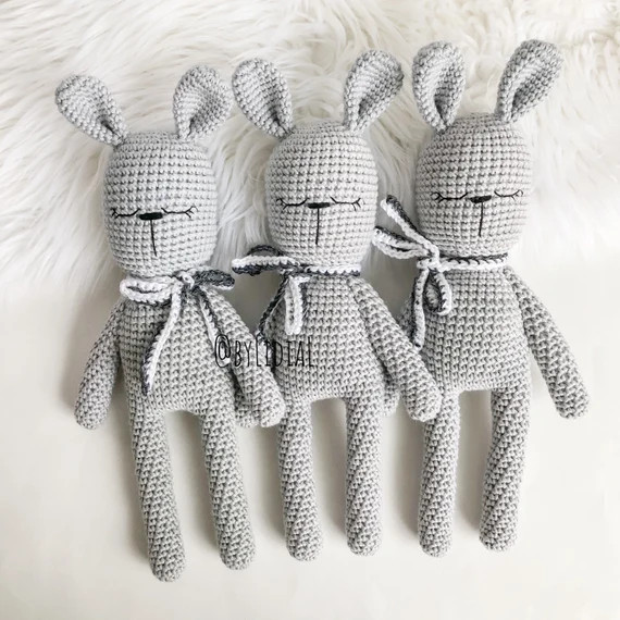 Handmade Crochet Bunny Toy | Etsy (US)