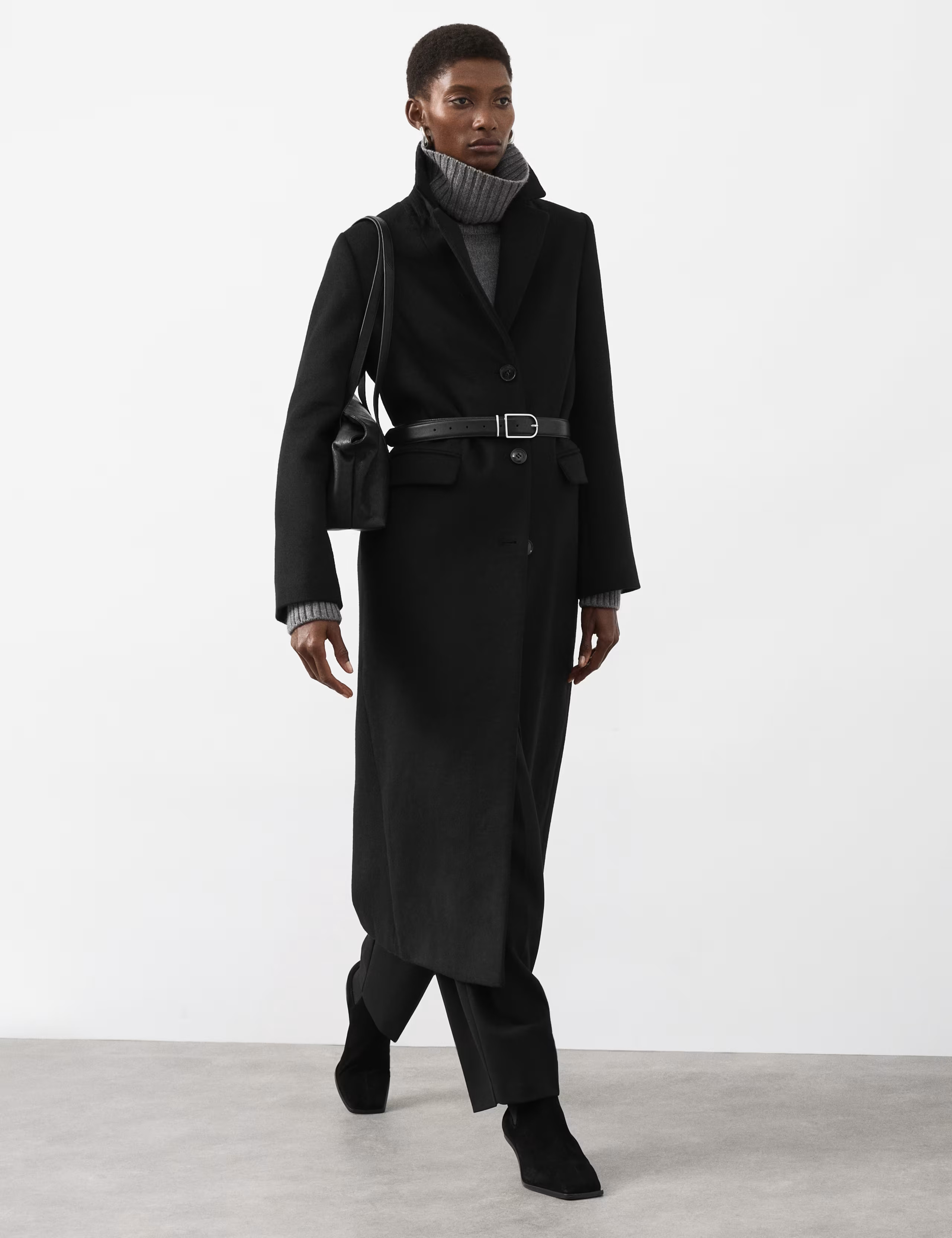 Wool Blend Longline Tailored Coat | Marks & Spencer (UK)