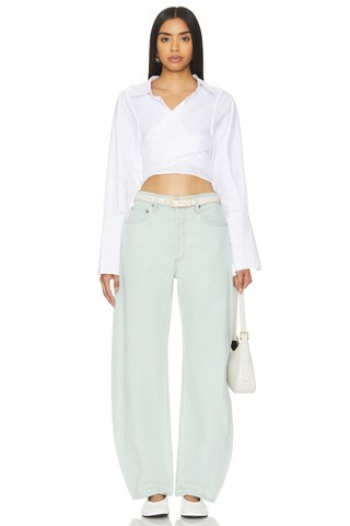 AGOLDE Luna Pieced Jean in Mint from Revolve.com | Revolve Clothing (Global)