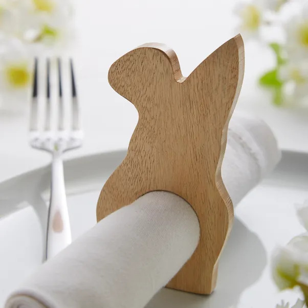 Set of 2 Bunny Napkin Rings | Dunelm (migrated)