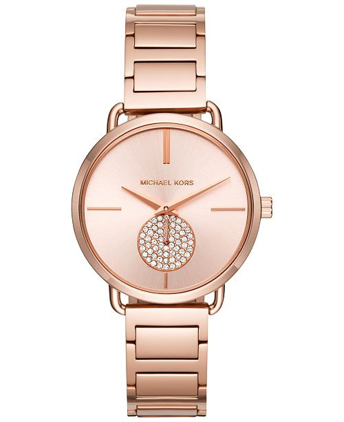 Michael Kors Women's Portia Stainless Steel Bracelet Watch 36mm & Reviews - Watches - Jewelry & W... | Macys (US)