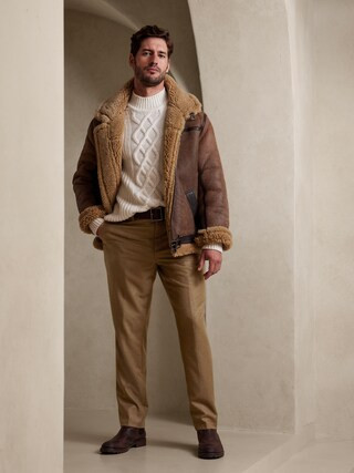 Tapered Perfect Flannel Dress Pant | Banana Republic (CA)