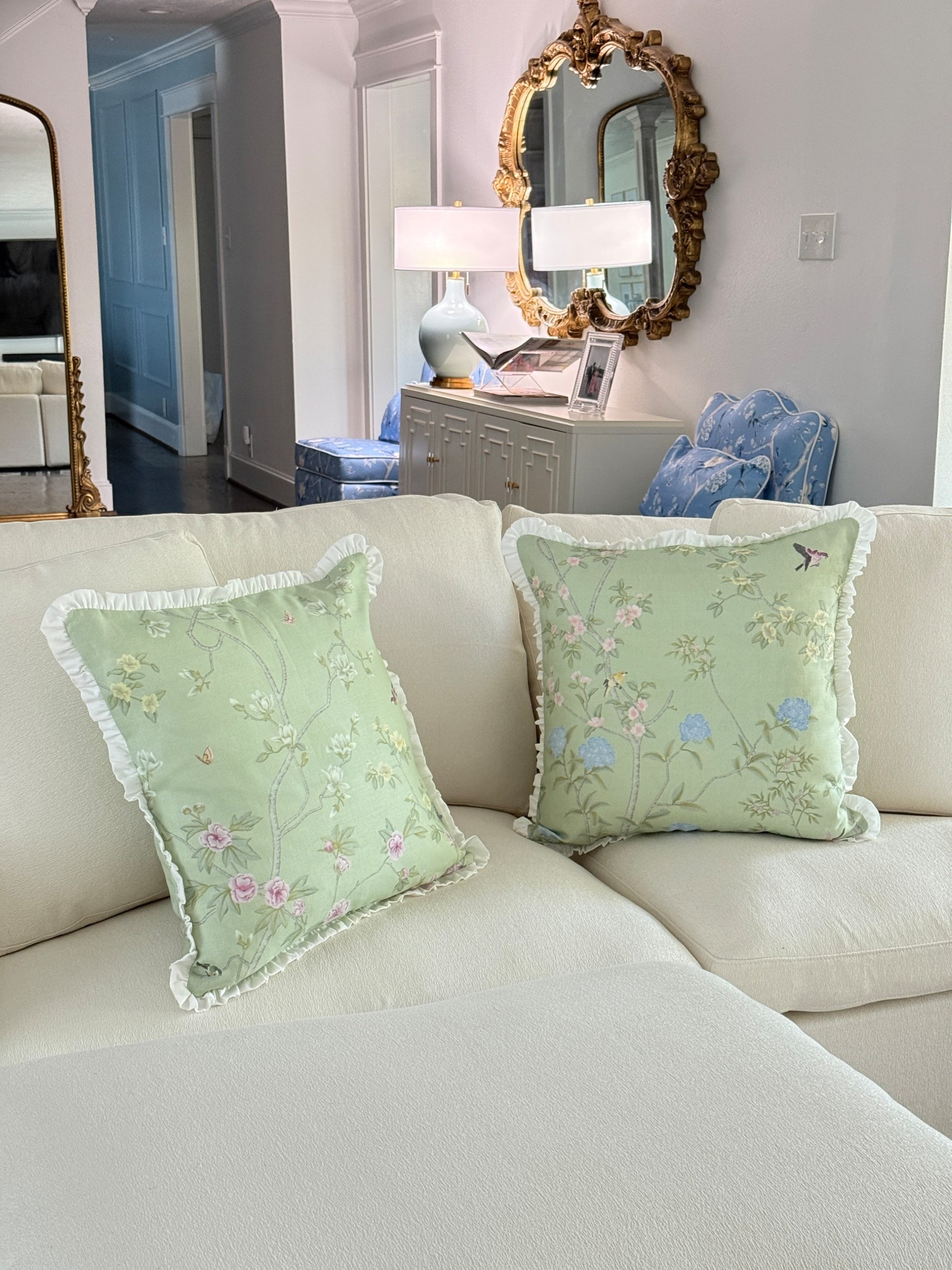 Our new throw pillows!!!! Adore!!!!! 

#LTKFamily #LTKHome #LTKStyleTip