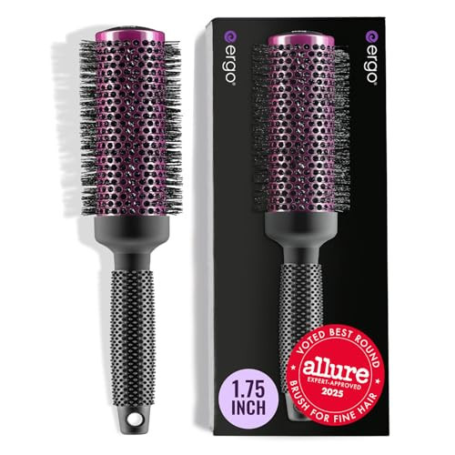 ERGO Super Gentle Round Hair Brush for Blow Out - Salon Quality Salon Brushes for Women - Volumizing Blowout Brush - Wet & Dry Use - ERG43: 1.75 | Amazon (US)