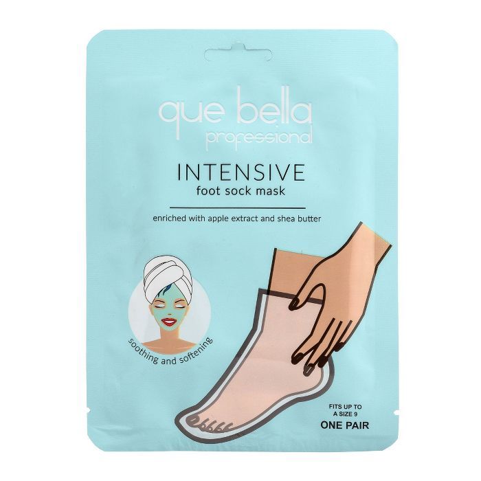 Que Bella Intensive Foot Mask - 2pc | Target