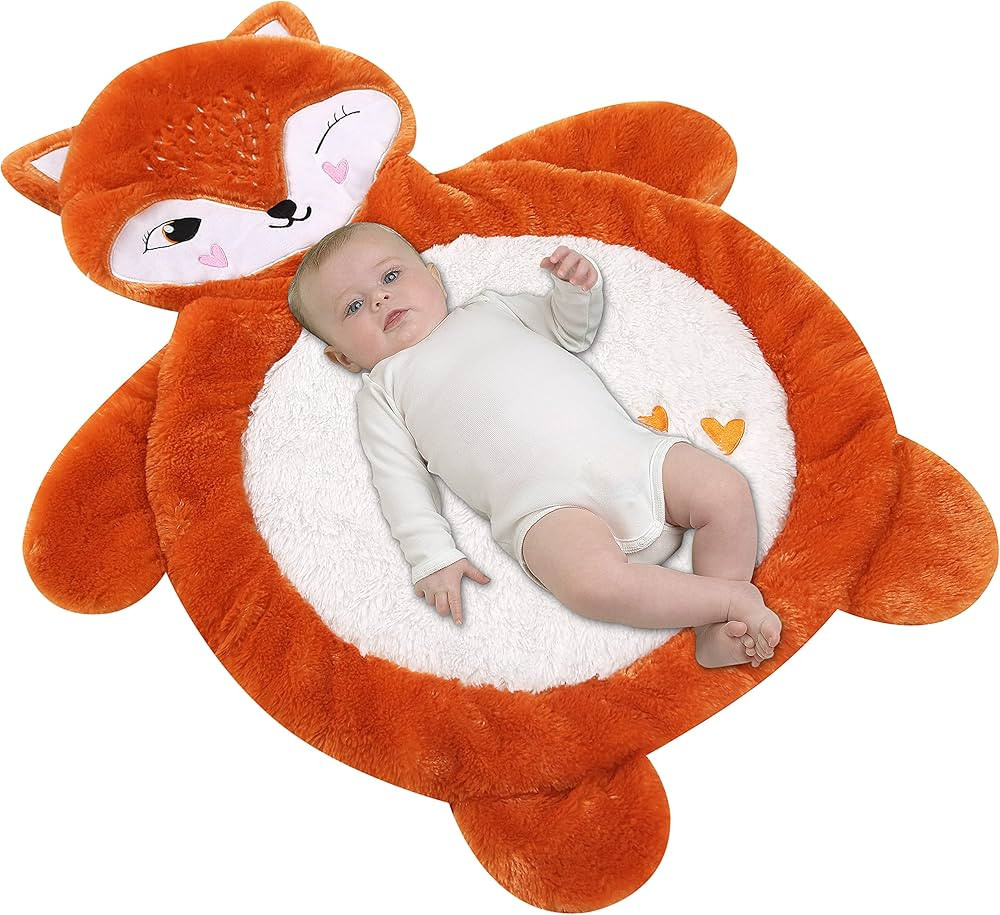 Little Grape Land Baby Play Mat for Floor, Tummy Time Mat & Fox Nursery Rug, Baby Floor Piano Pla... | Amazon (US)