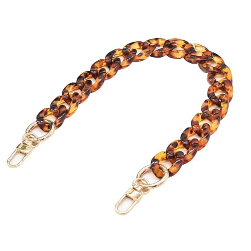 Havique Purse Chain Strap Bag Chain for Handbags Replacement Shoulder Straps Purse Handles Extender Charms, Acrylic Leopard Print 16" | Amazon (US)