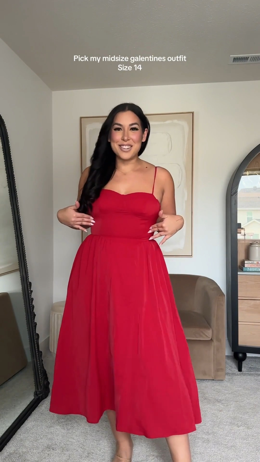 Midsize galentine’s day outfits! Love this gorgeous red corset dress.
- 
- 
- 
Valentine’s Day dresses, date night dresses, spring dress, long sleeve dress, girls night outfit, Amazon, Amazon fashion, maxi dress, midi dress, corset top 

#LTKootd #LTKSeasonal #LTKValentine