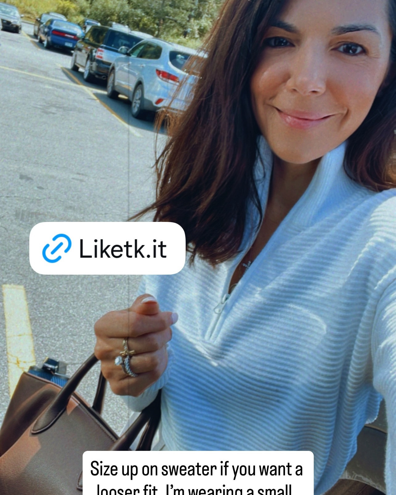 Hi beautiful girlies! 

I’m wearing a size small. Size up if you want a looser fit. 

Happy Shopping!
xo Beralis 

#LTKStyleTip #LTKOver40 #LTKFindsUnder50