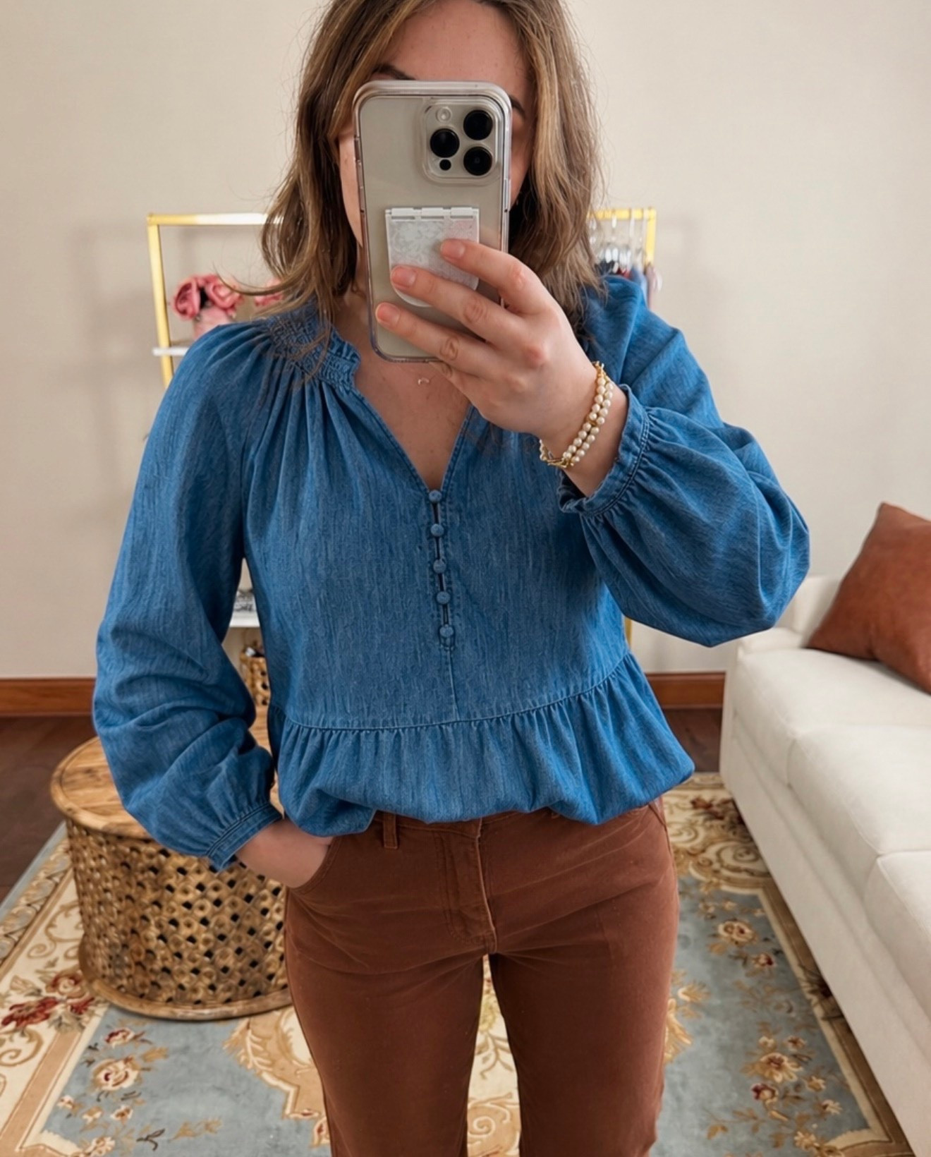 Nordstrom anniversary sale wish list denim shirt and pants on sale. #FallOutfit

#LTKootd #LTKSeasonal #LTKSaleAlert