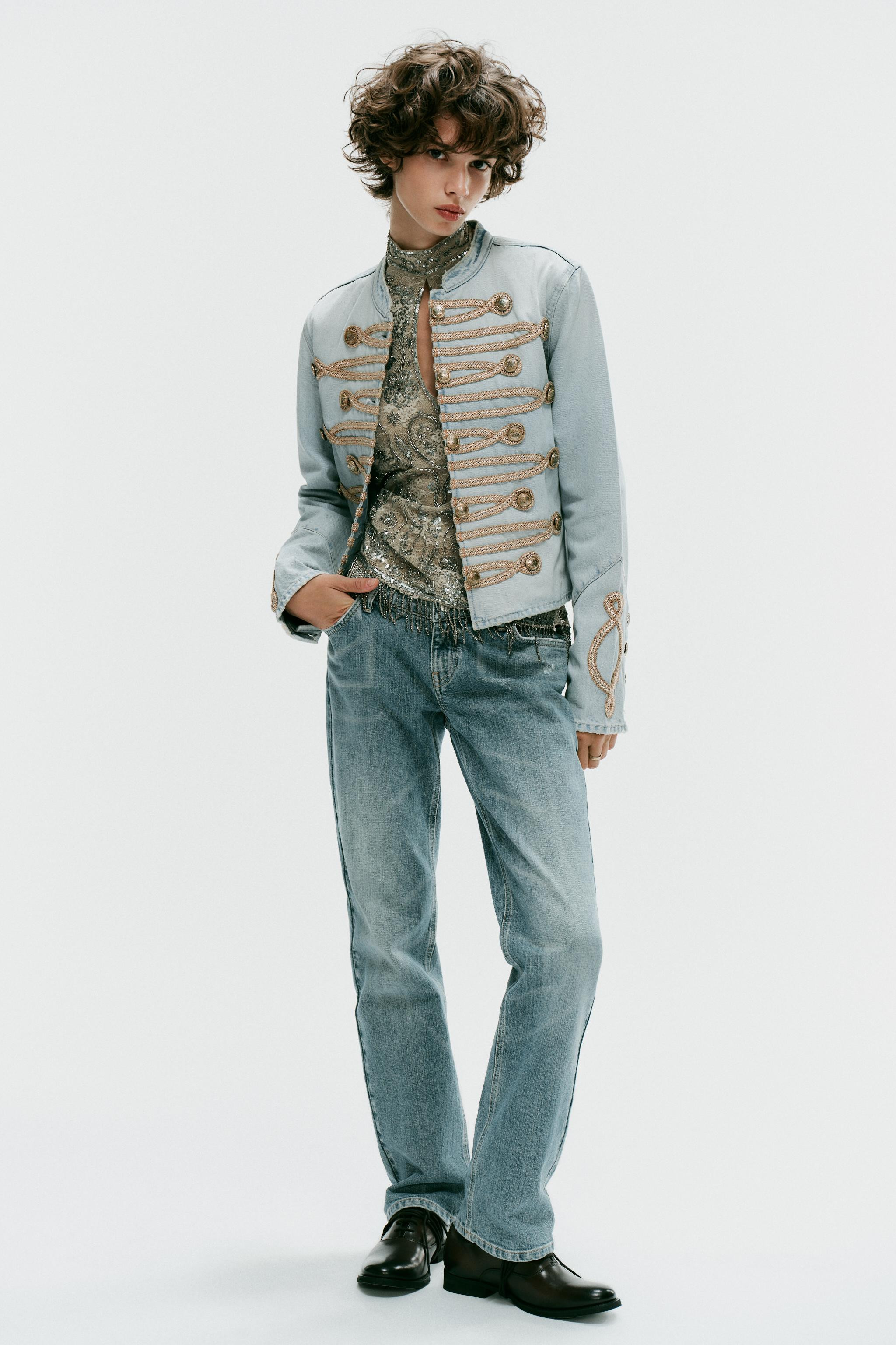 TRF DENIM BUTTON JACKET | Zara US