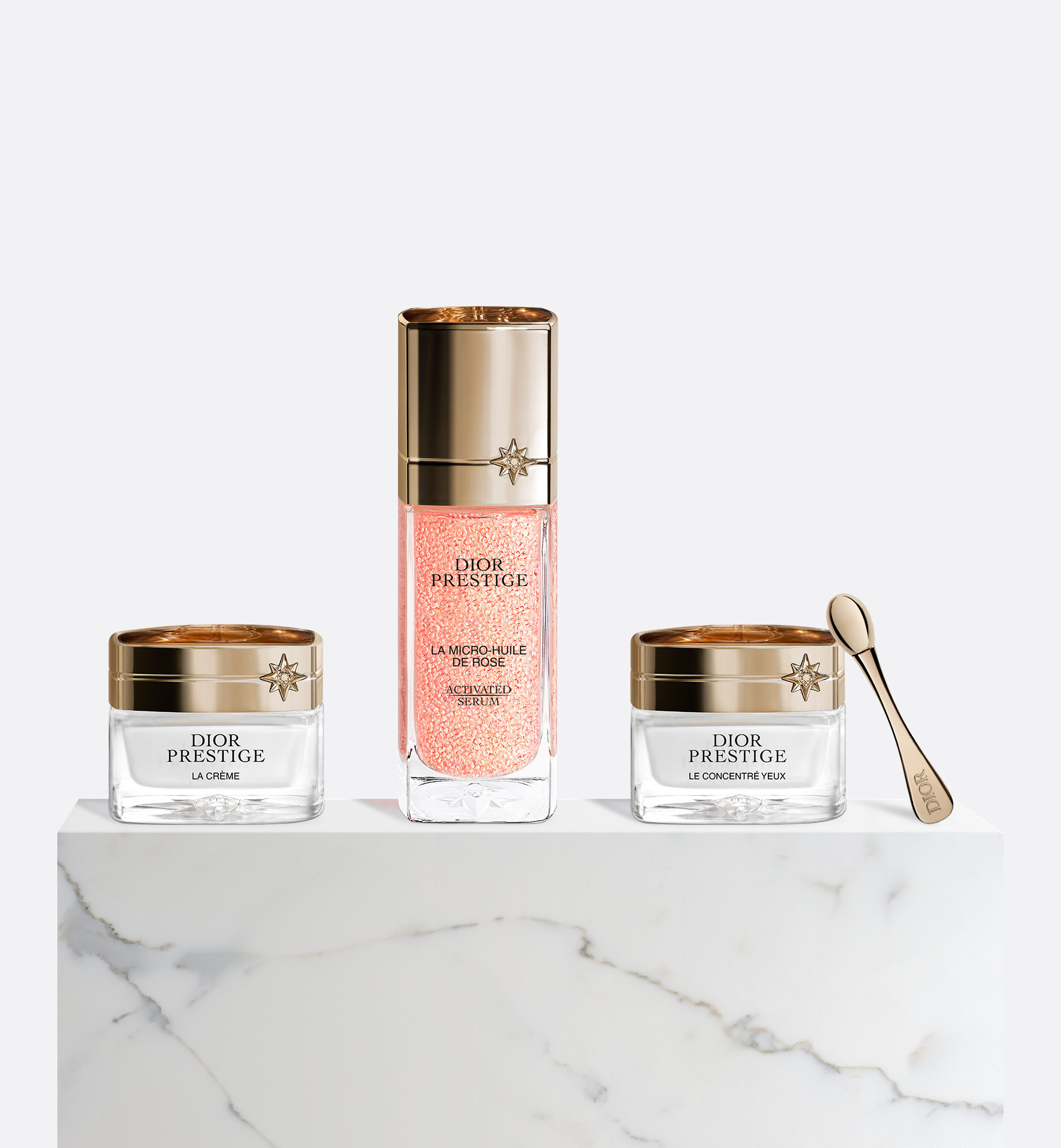 Dior Prestige Exceptional Skincare Gift Set-NEW Dior Prestige La Micro-Huile de Rose Activated Serum, NEW Prestige Le Concentré Yeux & Prestige La Crème | Dior Beauty (US)