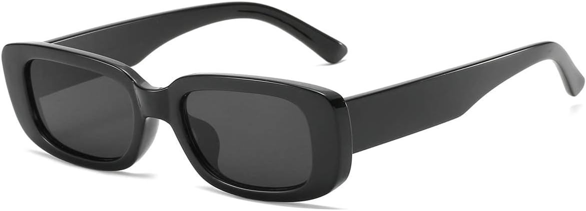 Rectangle Sunglasses for Women Men Trendy Y2K 90s Square Sun Shades UV400 | Amazon (US)