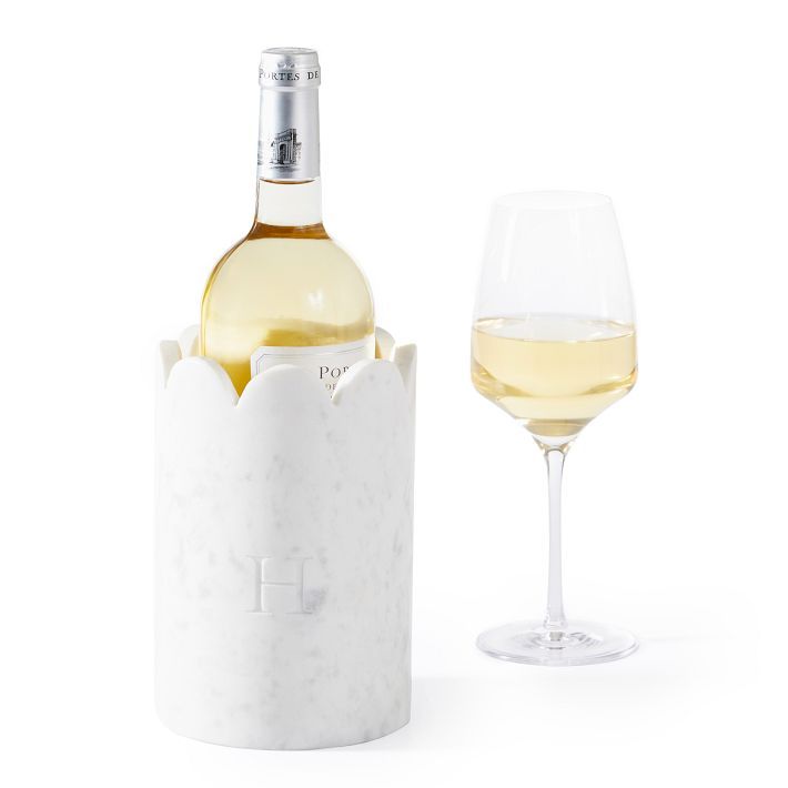 Scalloped Marble Wine Chiller | Mark and Graham