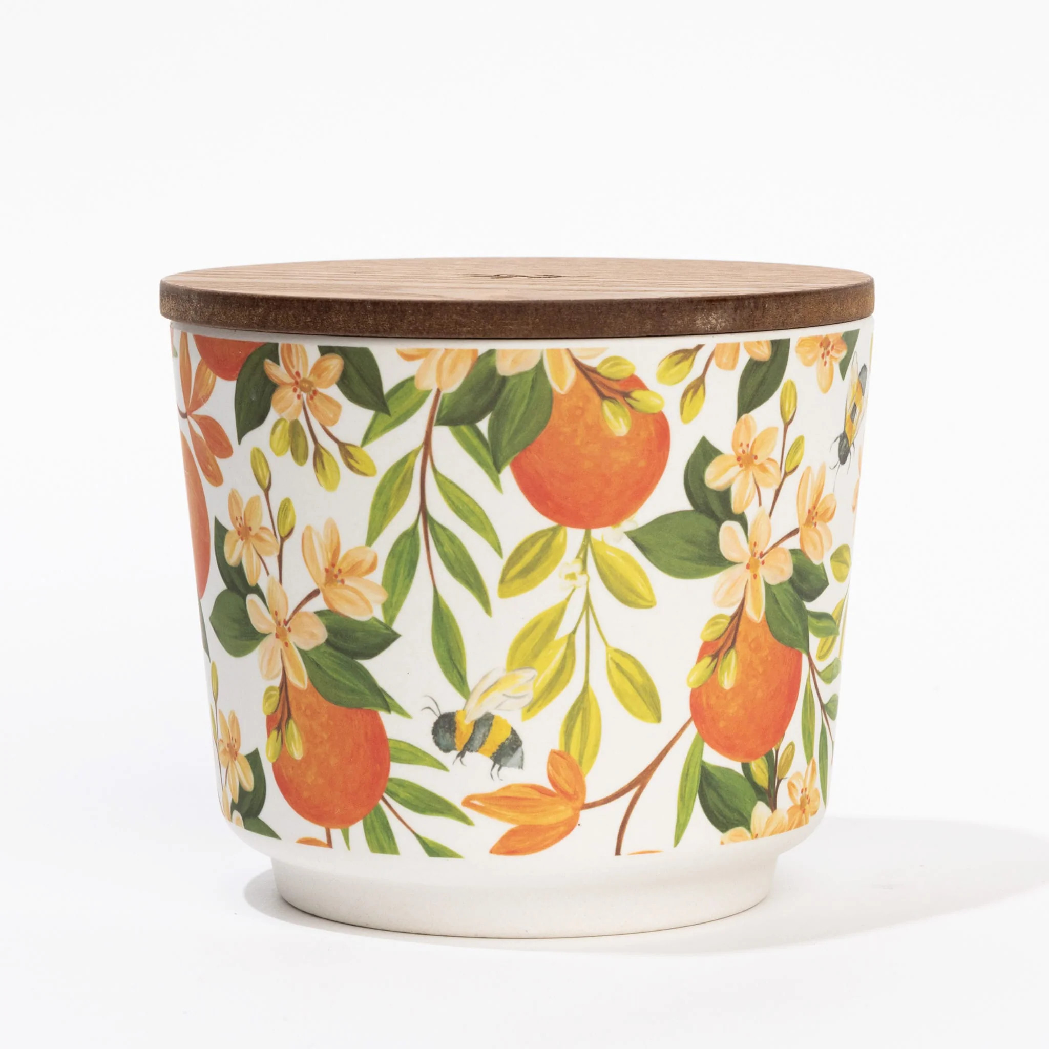 Orange & Honey Patterned 3 Wick Candle | Greenleaf Gifts