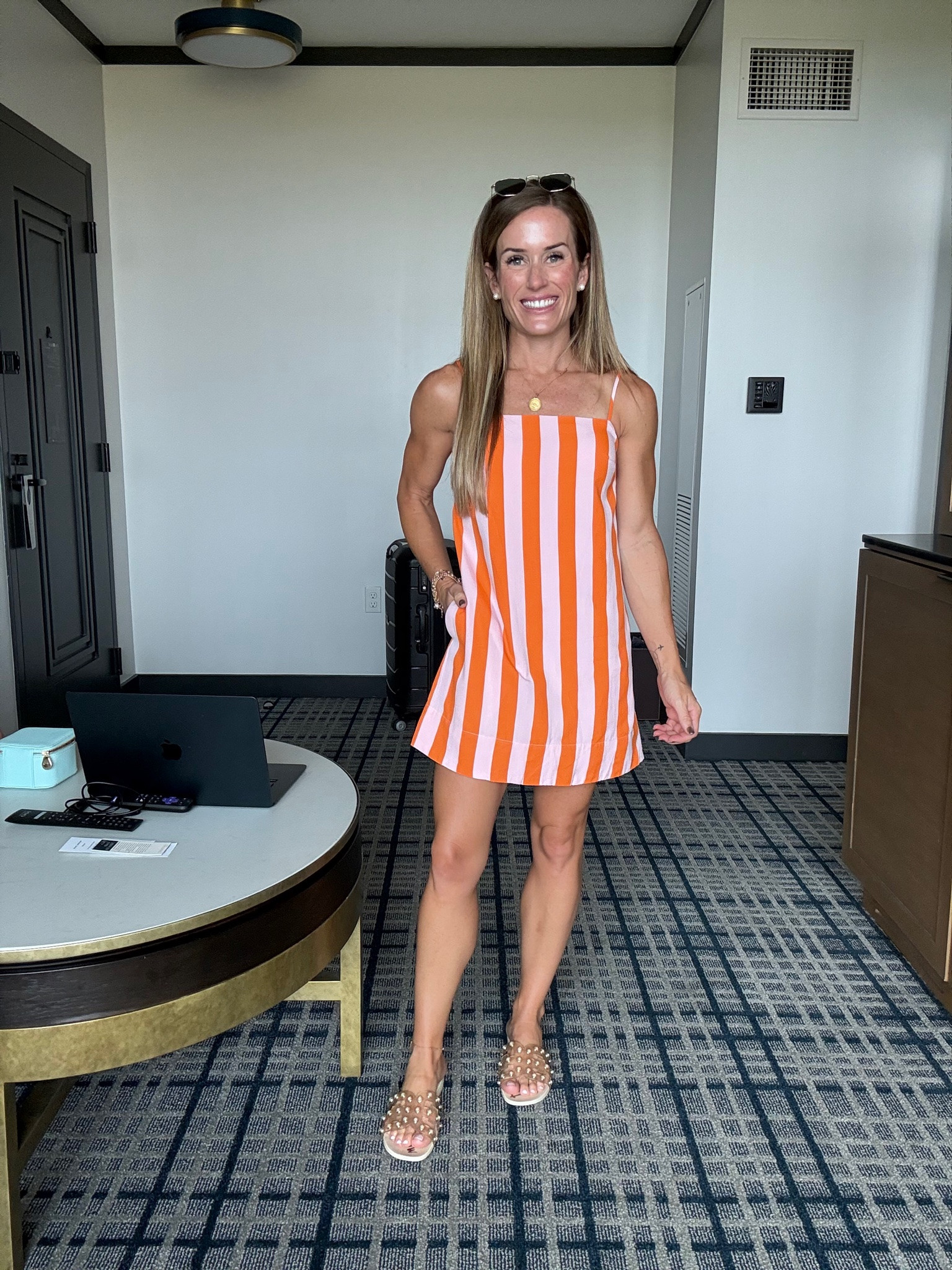 Day 1 of LTKCon 

Striped summer dress mini dress flat sandals summer outfit

#LTKootd #LTKCon #LTKgrwm