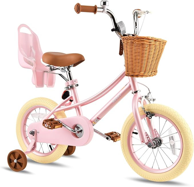 RULLY Donna Kids Bike for Girls Ages 2-7 Years, 12 14 16 Inch Princess Girls Bicycle with Doll Bi... | Amazon (US)