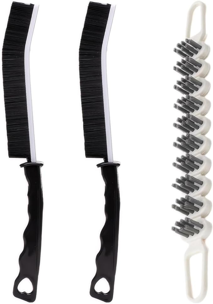 3 Pcs Crevice Cleaning Brush Hard Bristle Crevice Gap Brush Bendable Brush Multifunctional Cleani... | Amazon (US)