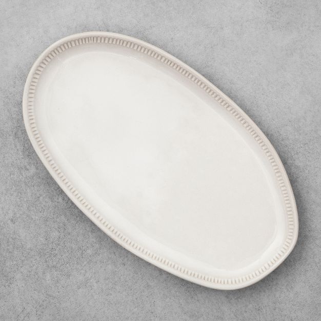 Stoneware Oval Platter - Hearth & Hand™ with Magnolia | Target