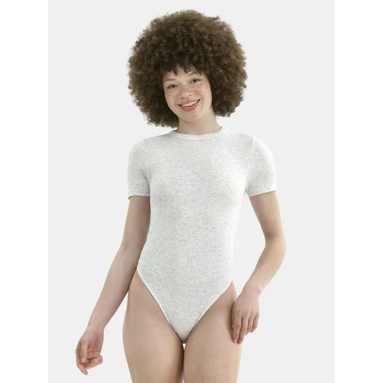 No Boundaries Crewneck Seamless Bodysuit, Women's - Walmart.com | Walmart (US)