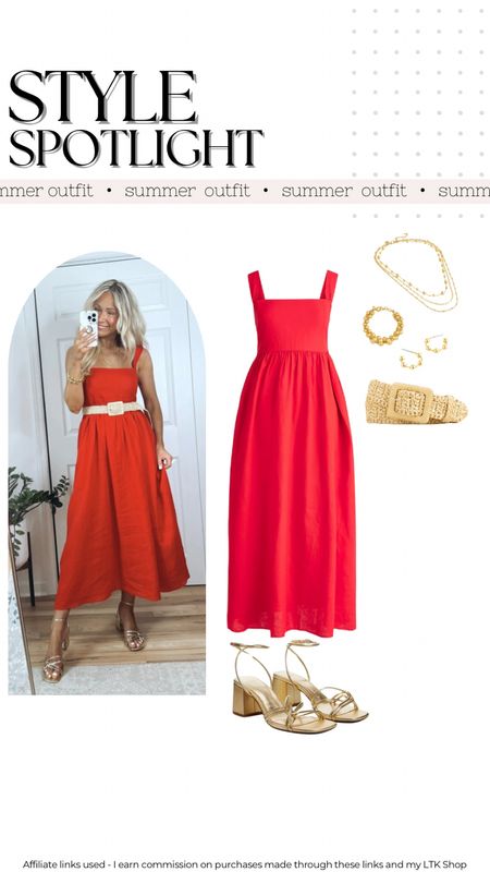 Red summer dress 🍒