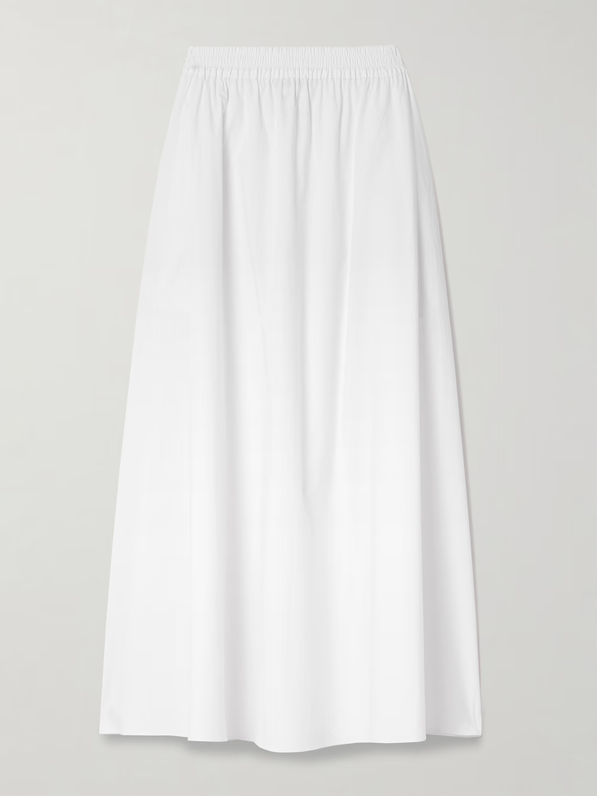 Pleated organic cotton-poplin maxi skirt | NET-A-PORTER (US)