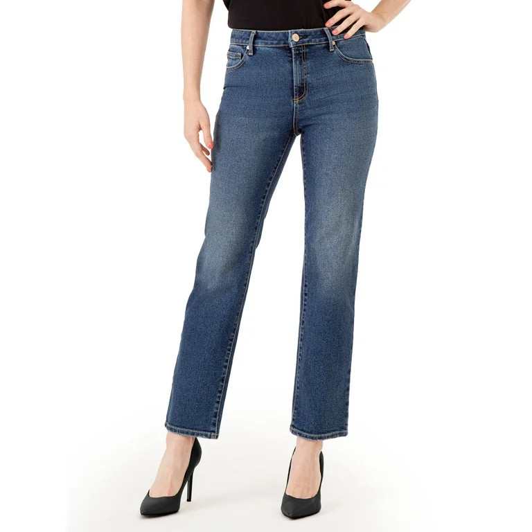 Jordache Women's High Rise Straight Jean | Walmart (US)