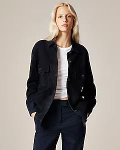 Alex Eagle X J.Crew oversized suede shirt | J. Crew US