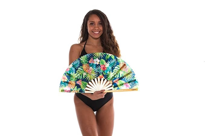 Fancy Unicorns - Large Folding Hand Fan - Festival Fan | Amazon (US)