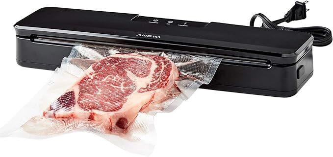 Anova Culinary ANVS01-US00 Anova Precision Vacuum Sealer, Includes 10 Precut Bags, For Sous Vide ... | Amazon (US)