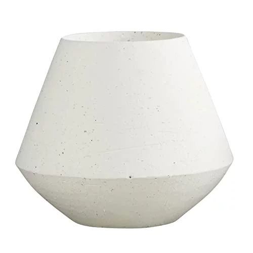 47th & Main Modern White Contemporary Circular Shaped Ceramic Planter for Indoor or Outdoor Flowe... | Walmart (US)