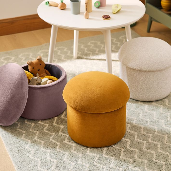 Elora Storage Mushroom Play Pouf | West Elm (US)