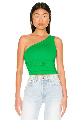 superdown Anna Ruched Top in Green from Revolve.com | Revolve Clothing (Global)
