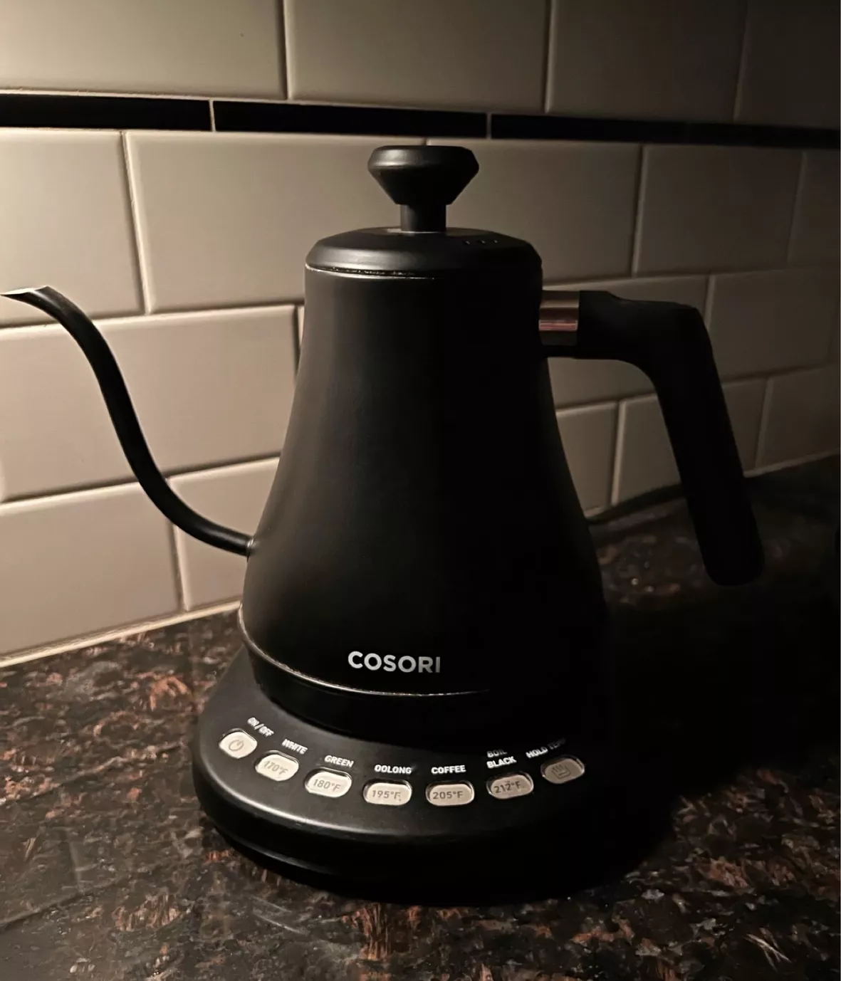 COSORI Electric Gooseneck Kettle with 5 Variable Presets, Pour