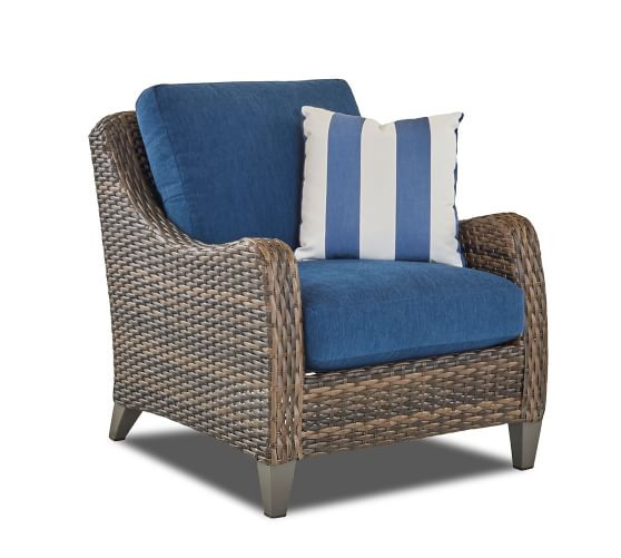 Abrego All-Weather Wicker Lounge Chair | Pottery Barn (US)
