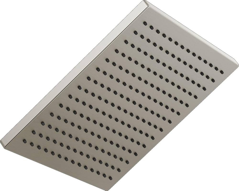 Delta Faucet Single-Spray Raincan Shower Head, Brushed Nickel Shower Head, Rainfall Shower Head, ... | Amazon (US)