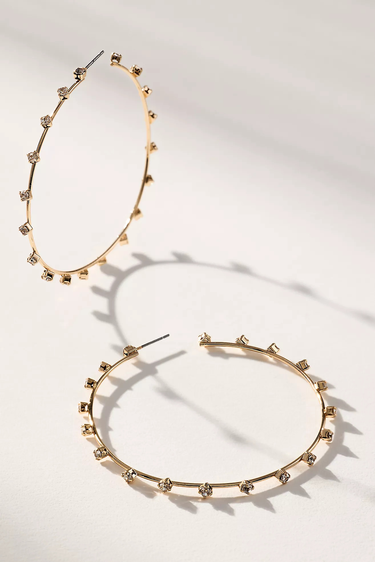 Ettika Simple Spark Crystal Hoop Earrings | Anthropologie (US)