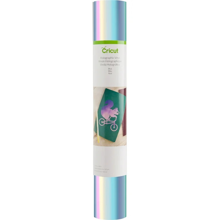 Cricut Holographic Vinyl, Blue, 12"x48" | Walmart (US)