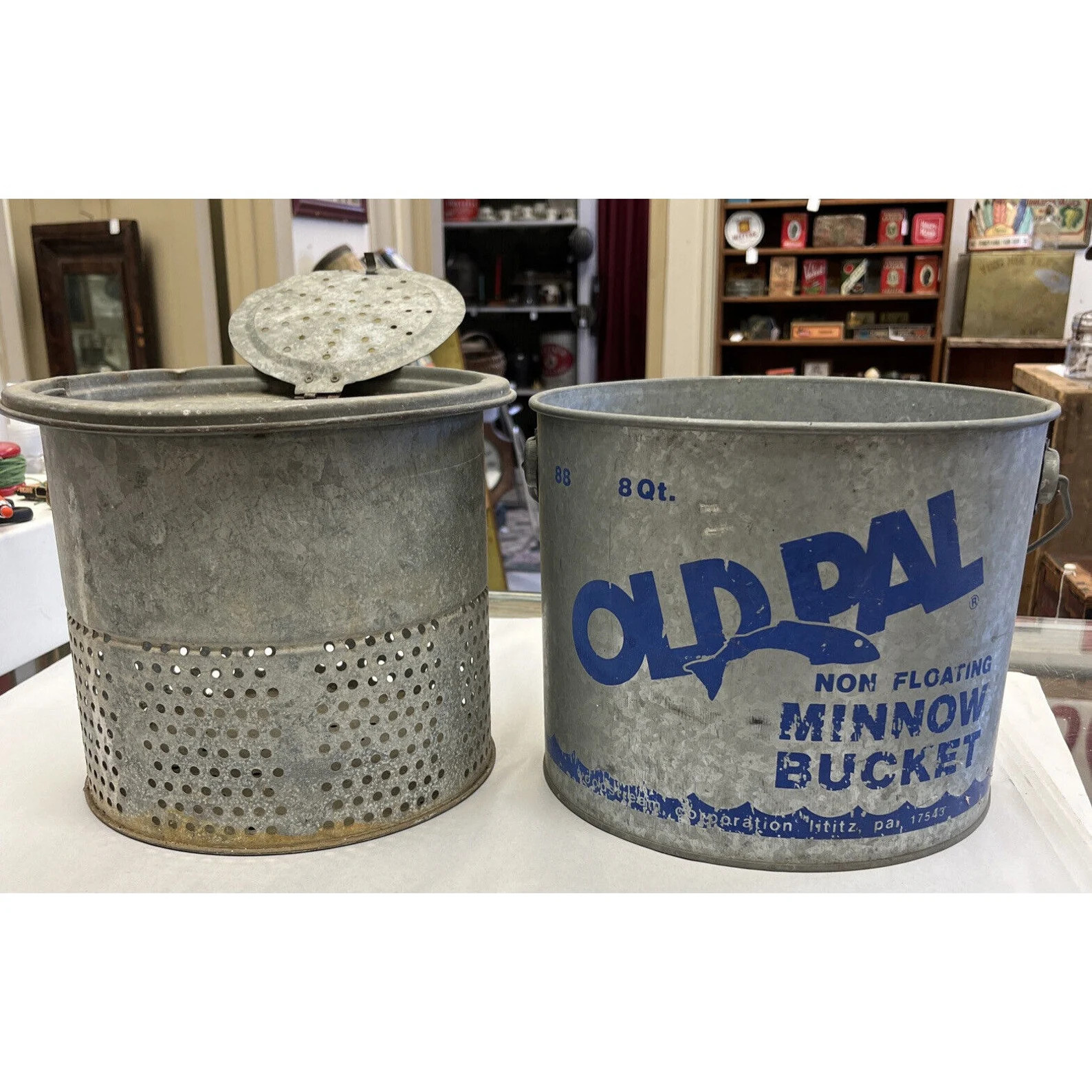 Vintage Galvanized Old Pal 8 Qt. Minnow Bucket No.88 Wodstream | Etsy | Etsy (US)
