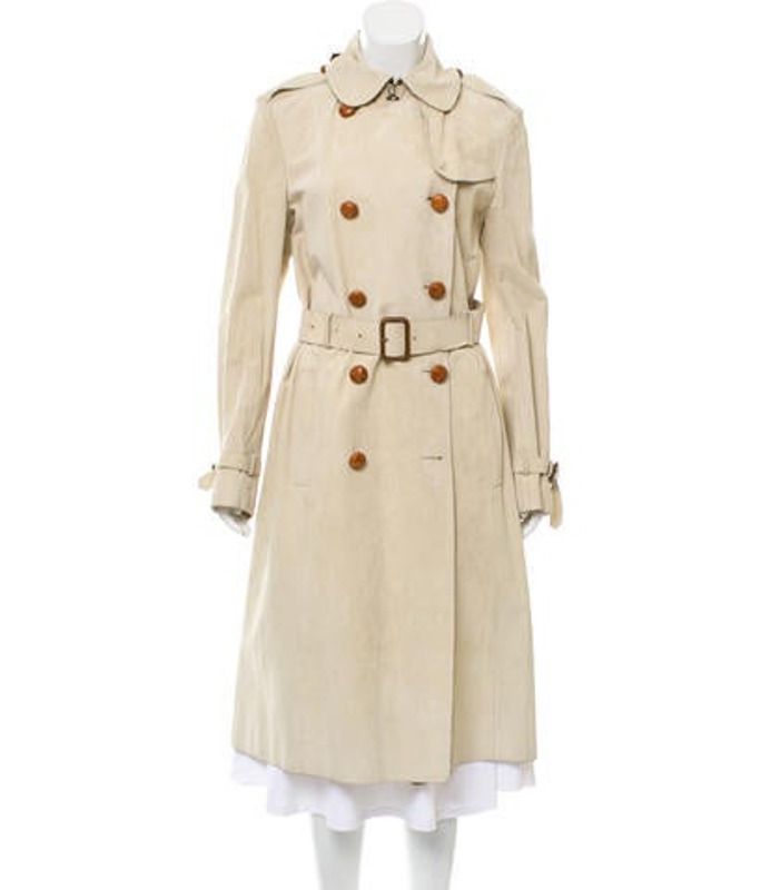 Burberry Suede Trench Coat Burberry Suede Trench Coat | The RealReal